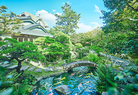 三瀧荘 日本庭園写真